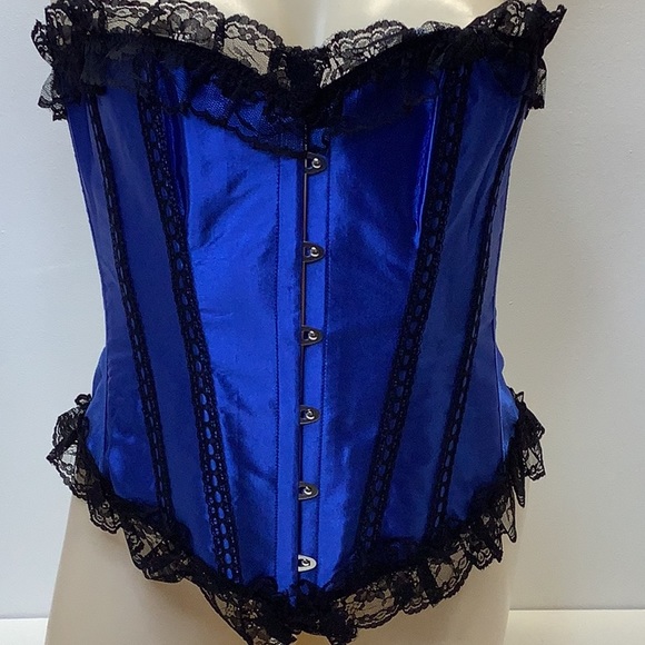 Daisy Corsets Intimates & Sleepwear Daisy Blue Satin And Lace